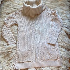 NEW Anne Pierre Cream Cowl Neck Sweater